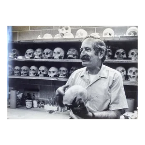 Late 20th Century Skull Storage Photograph