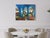 2010s Marc Zimmerman Original Oil Painting "The Market", Moroccan Marketplace Scene, Cubist-Inspired Figures, Coastal Contemporary Art For Sale - Image 5 of 7