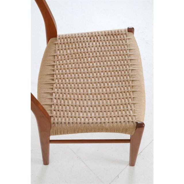 Danish GS60 Chairs in Teak and Paper Cord by Arne Wahl Iversen for Glyngøre Stolefabrik, 1970s, Set of 6 For Sale - Image 18 of 18