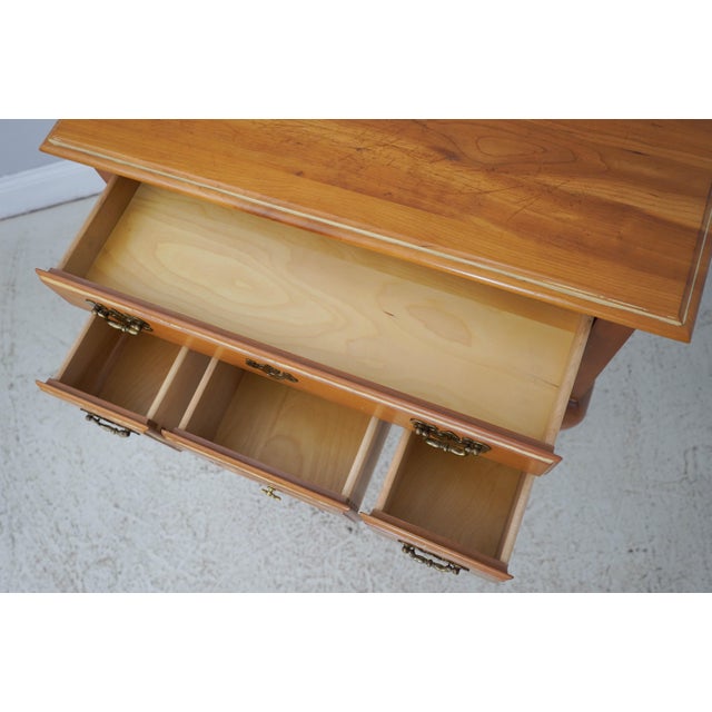 Harden Furniture Harden Distressed Cherry 4 Drawer Lowboy Dressing Table For Sale - Image 4 of 18