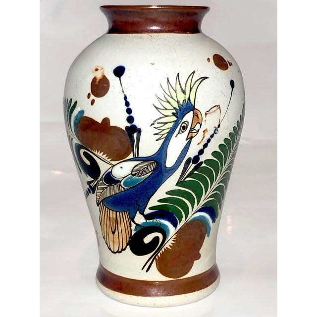 Vintage Parrot Tonala Vase, Signed For Sale - Image 10 of 10