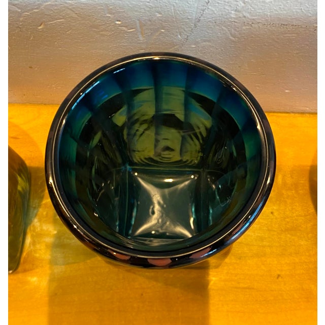 Stunning Robert C. Fritz Art Glass Votives Candle Holders - Set of 4 For Sale In San Francisco - Image 6 of 8