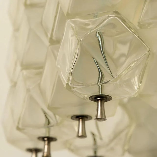 Crystal and Nickel Plated Wall Lamps by Filvem Voghera, 1968, Set of 2 For Sale - Image 8 of 15