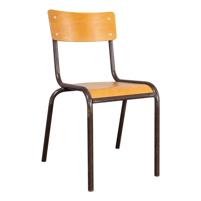 French Mullca Stacking Dining Chair, 1960s For Sale
