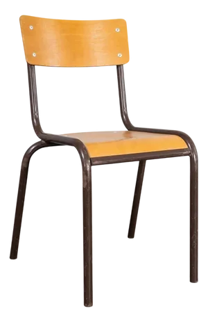 French Mullca Stacking Dining Chair, 1960s