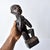 Dark Gray Early 20th Century Baule Seated Wood Figure Côte d'Ivoire For Sale - Image 8 of 15