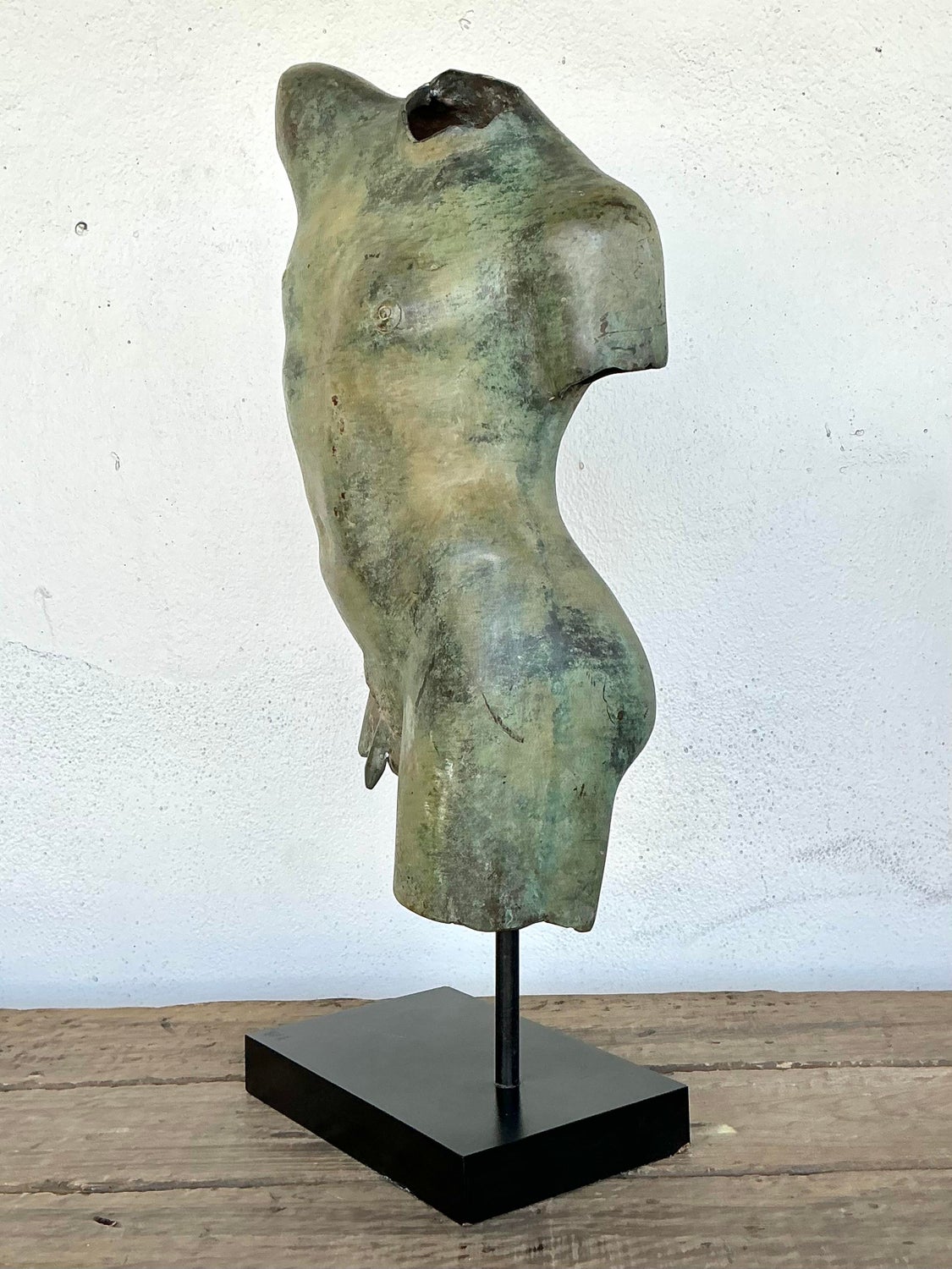 Vintage Patinated Bronze Torso of Man — additional photo 6