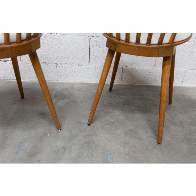 Menuet Chairs with White Vinyl Seats from Baumann, 1960s, Set of 2 For Sale - Image 13 of 18