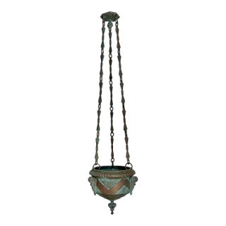 Vintage Patinated Bronze Censer For Sale