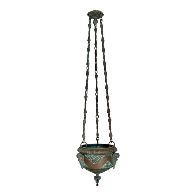 Vintage Patinated Bronze Censer For Sale