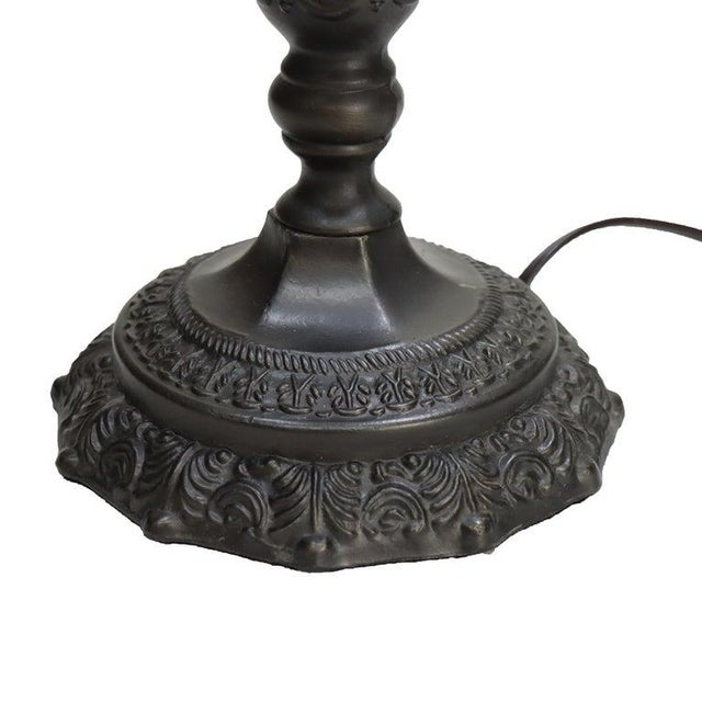 Arts & Crafts Leaded Stained Glass Table Lamp, Early 20th Century For Sale - Image 6 of 8