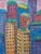 Original Oil Pastel Art Titled "City Escape" by Artist Rachel Davis Dated 2007 Entire Framed Art measures 20.75"W x...
