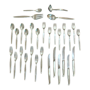 Mid 20th Century Mid-Century Modern Towle Sterling Silver Flatware Set - 31 pcs