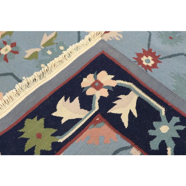 Late 20th Century Vintage Romanian Floral Kilim Rug, 03'11 X 05'10 For Sale - Image 5 of 9