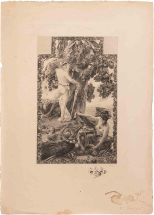 Eugène Decisy, Untitled (Mythological Scene), Etching, 1899