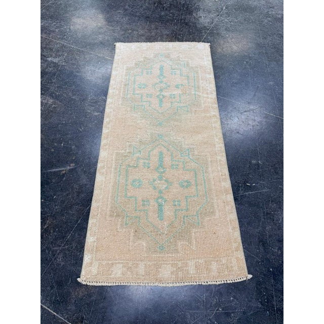 Turkish Mini Rug Oriental Hand Knotted Vintage Rug 1'6" x 3'5" #17203 Explore a curated collection of hallway runners,...