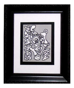 Abstract Jean Dubuffet Lithograph Limited Edition - 1973 Abstract Forms