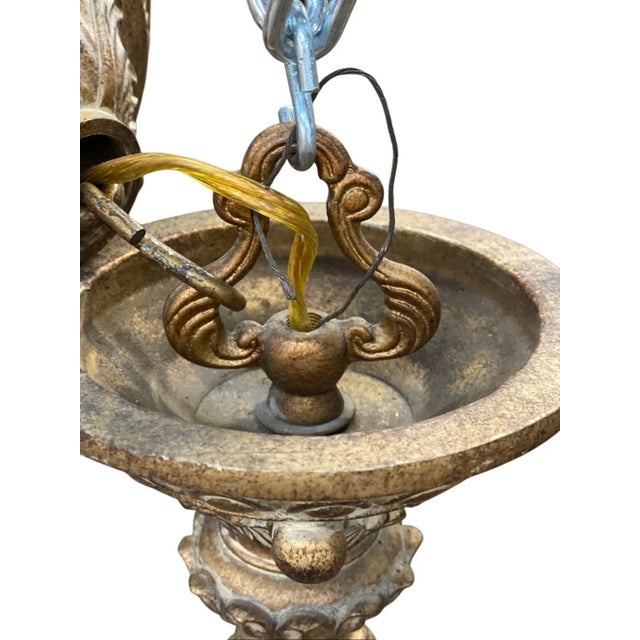 Vintage 12 Light Arm Large Traditional Classic Grand Carved Chandelier 36” tall 34” across very heavy