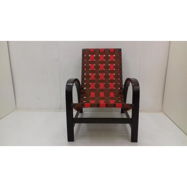 Wood Art Deco Adjustable Armchair by Jindřich Halabala, 1930s For Sale - Image 7 of 14