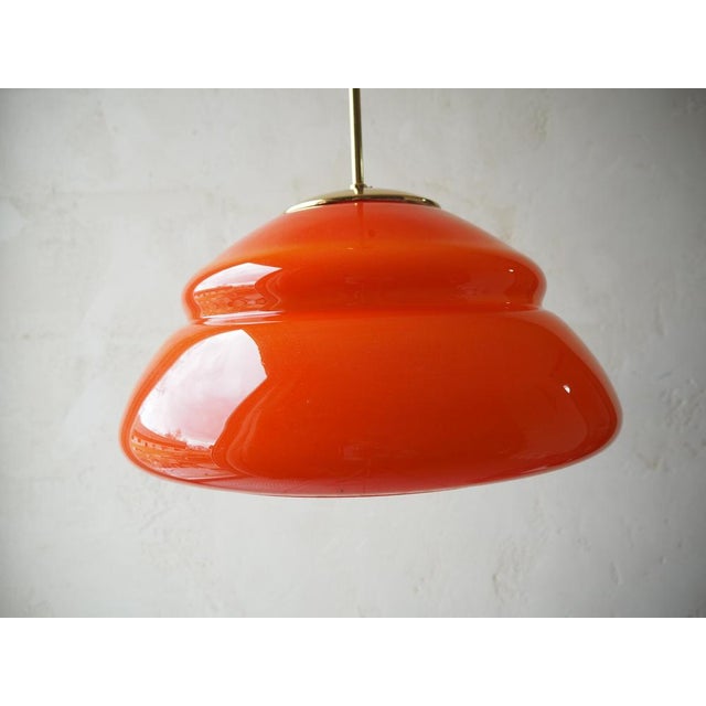 Made in czechoslovakia made of glass the pendant is equipped with a new electrical installation 1xe27 or e26 bulb us...
