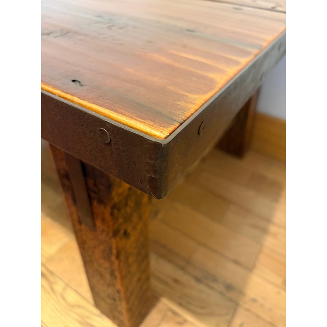 Up Cycled Red Coffee Table For Sale - Image 9 of 10