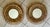 Gold Pair Gilt Metal Eyelash Sunburst Convex Wall Mirrors For Sale - Image 8 of 18