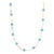 Turquoise Necklace in 18K Gold studded with round cut turquoise gemstone. Accessorize your look with this elegant...