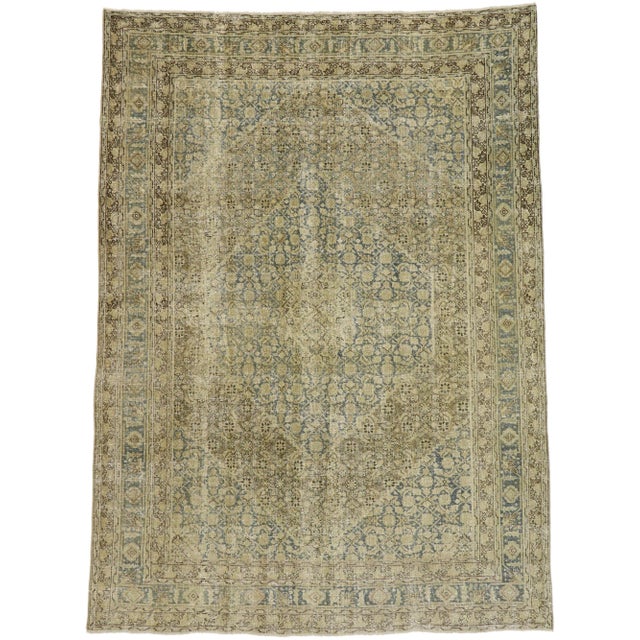 Antique Persian Tabriz Rug, 07'04 X 10'01 For Sale - Image 11 of 11