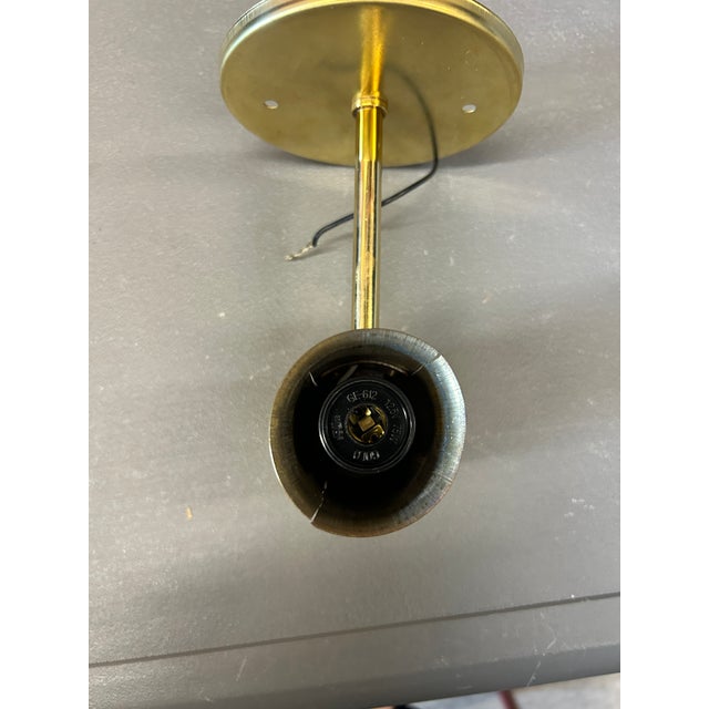 1960s Hans Agne Jakobsson #V149 Glass & Brass Wall Lamp for Markaryd For Sale - Image 13 of 16