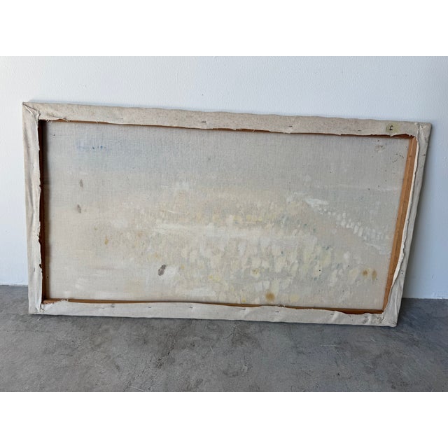 Vintage Drusso Impressionist Seascape Oil Painting on Canvas – Unframed For Sale - Image 12 of 13