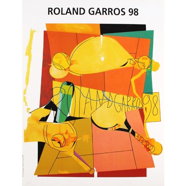 Roland Garros 1998 is a color offset lithograph by Hervé Télémaque, created for the renowned tennis tournament. The...