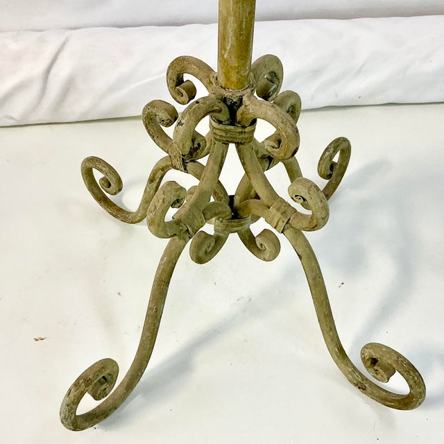 Late 1800s Antique French Art Nouveau Monumental Candelabras, Floor Candle Stands- A Pair. For Sale - Image 9 of 12
