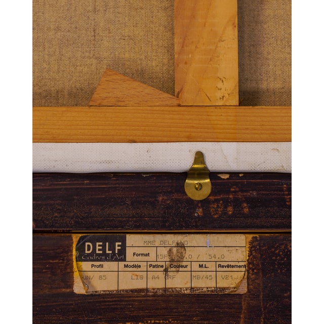 Textile Guy Massol, Tableau, 1995, Oil Painting on Canvas, Framed For Sale - Image 7 of 8