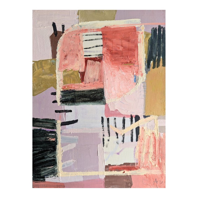Anne S Abueva Abstract Oil Painting on Panel For Sale