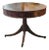 Federal Style Mahogany Drum Table With Leather Top For Sale