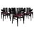 Danish Armchair Model 107 Black Frame by Hans Olsen, 1960s, Set of 8 For Sale - Image 9 of 9