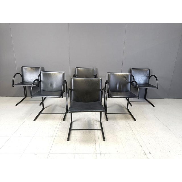 Vintage Cirkel Chairs from Metaform, 1980s, Set of 6 For Sale - Image 3 of 11