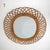 1950s Vintage Wall Mirror with Rattan Frame, 1950s For Sale - Image 5 of 16