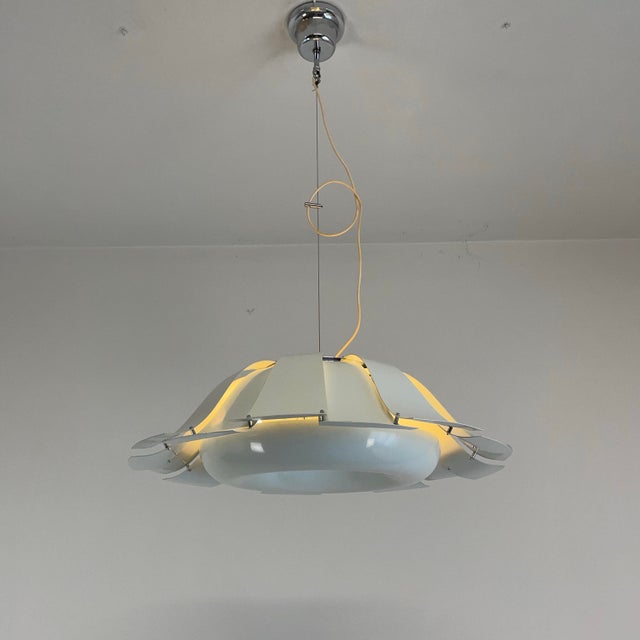 White Pendant Lamp from Tronconi, Italy, 1970s For Sale - Image 4 of 18