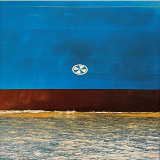 Rothko Series 2: 15-3-3 by Dan Kaufman | Archival Photo Print on Canvas Abstract blue and brown shapes. For Sale