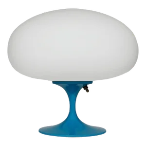 Stemlite Table Lamp by Designline in Carribean Blue - Mid Century Retro Style