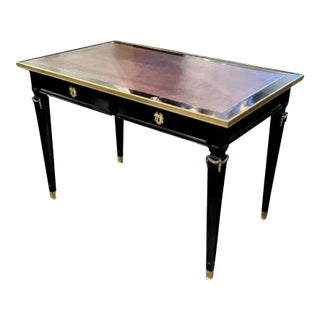 Vintage French Jansen Manner Louis XVI Style Desk For Sale