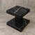 Black Nero Marquina marble column / minimalist side table or pedestal This pieces stands out for its geometric design /...