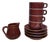 Vintage Set of 4 Cups, 4 Saucers, 1 Milk Jug & 1 Tea or Coffee Pot, Set of 10 For Sale