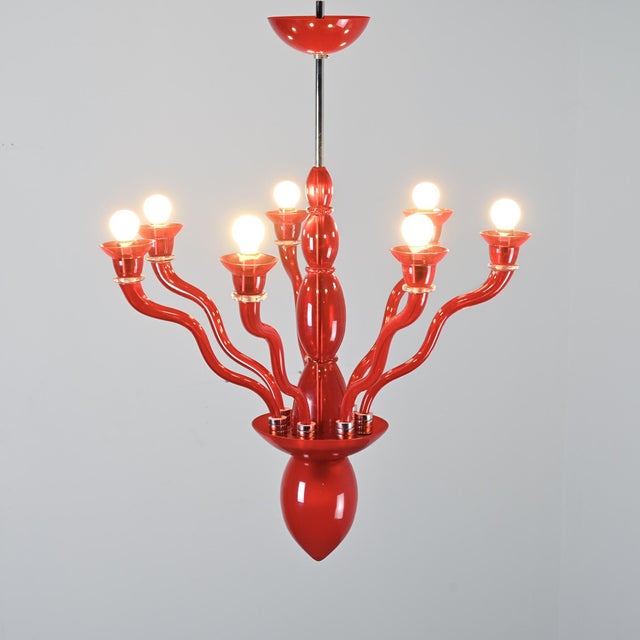 Gaia Chandelier by Ernesto Gismondi for VeArt, Italy, 1980 For Sale - Image 9 of 11