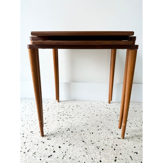 1960s Vintage Nesting Tables From Opal Möbel, 1960s Set of 2 For Sale - Image 5 of 14