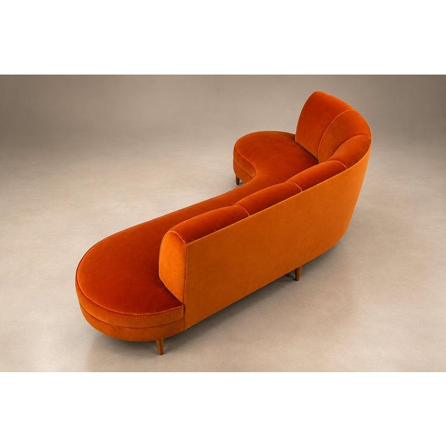 A masterclass in organic Brazilian modernism, this exceptional sculptural sofa captures the fluid elegance that defined...