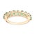 Gold 18k Yellow Gold 2.08 Carat Emerald Band Ring for Cocktail Weddings Ring Size 5 For Sale - Image 8 of 12