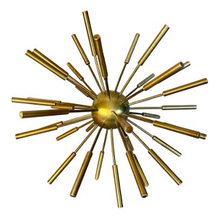 Mid-Century Modern Brass Sputnik Sculpture For Sale