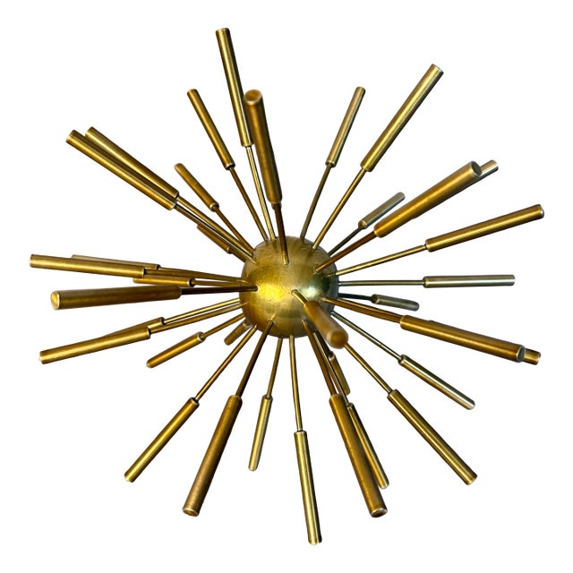 Mid-Century Modern Brass Sputnik Sculpture For Sale